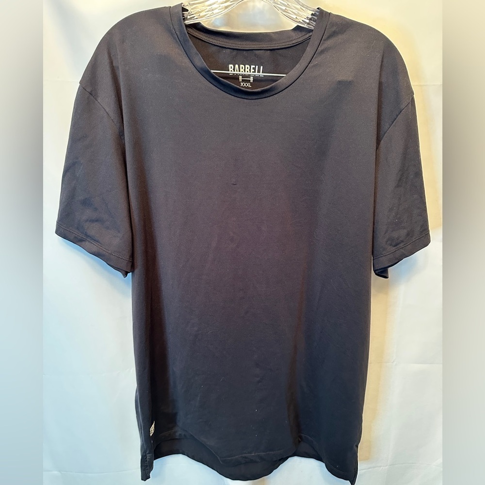 Barbell Apparel Mens 3XL Short Sleeve Active Performance Stretch‎ T-Shirt Black